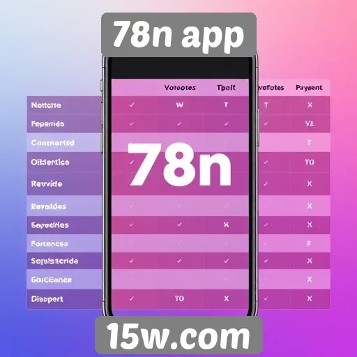 Comparativo entre 78n app e concorrentes no mercado